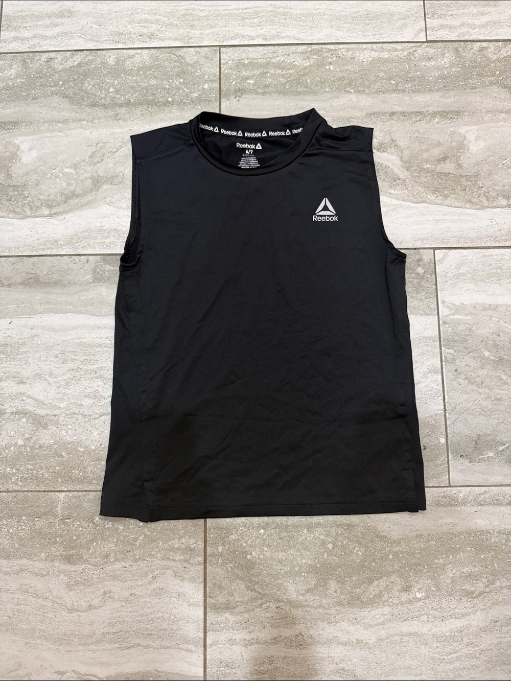 Reebok Black Men's Sleeveless Training Top